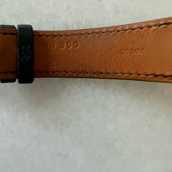 HERMES Apple Watch Double Tour Bleu Indigo leather band 38, 40, 41 mm - Picture 6 of 9